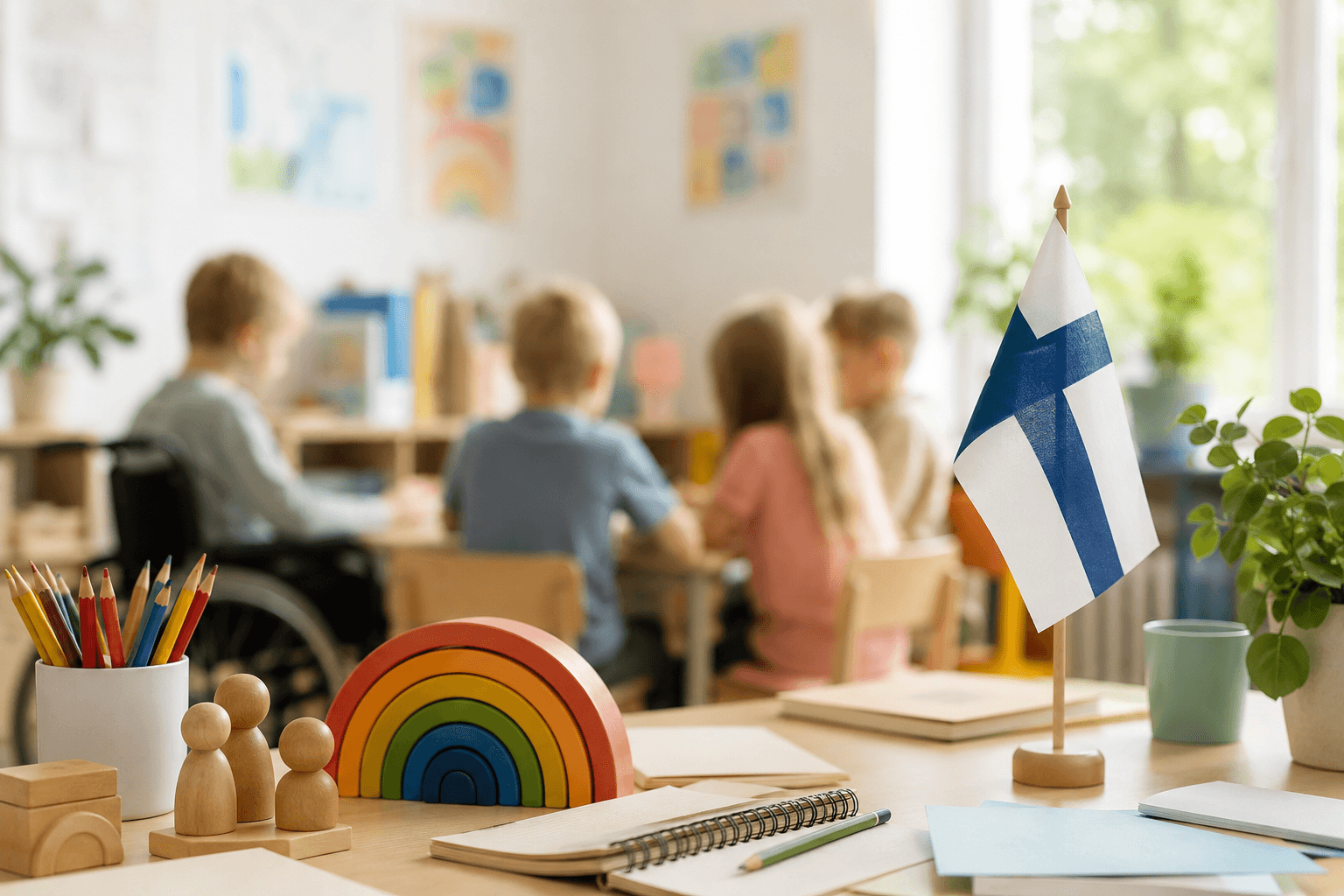 How is special education integrated in Finnish schools?